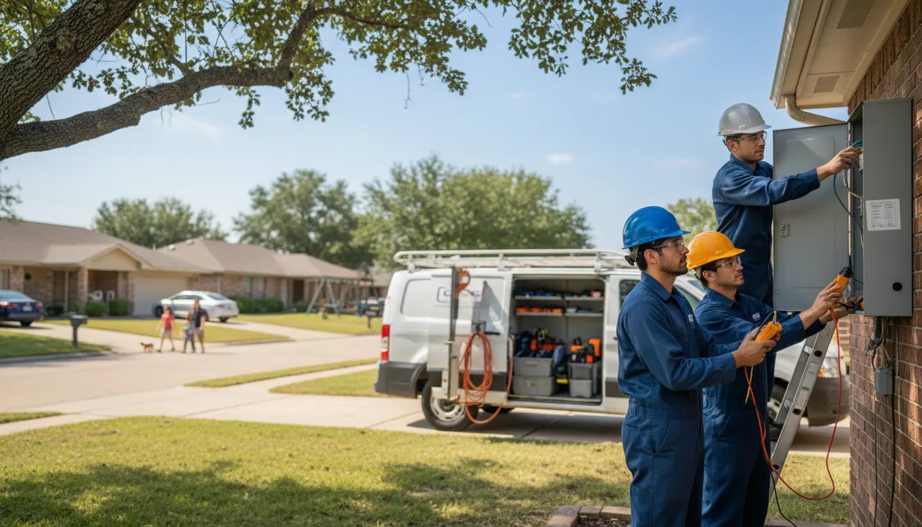 Certified electrician providing emergency electrical services in Austin, TX